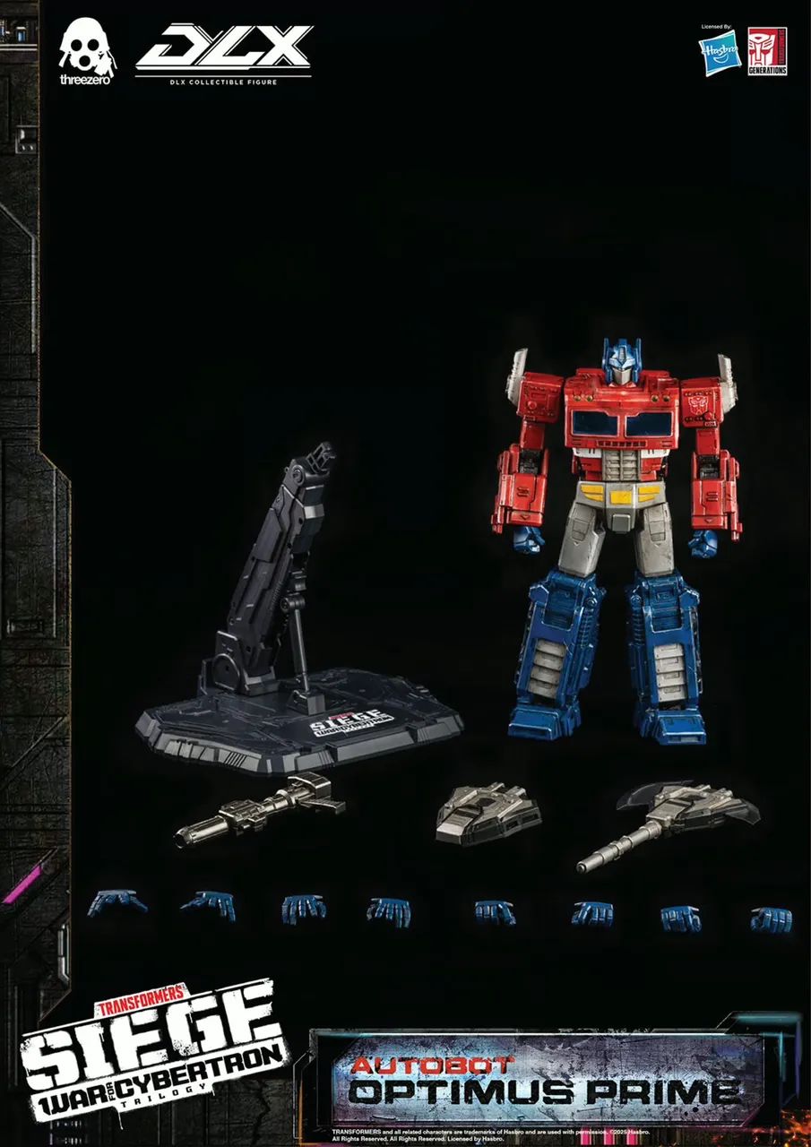 Optimus Prime Diecast Threezero DLX Transformers Siege War For Cybertron - Foto 5