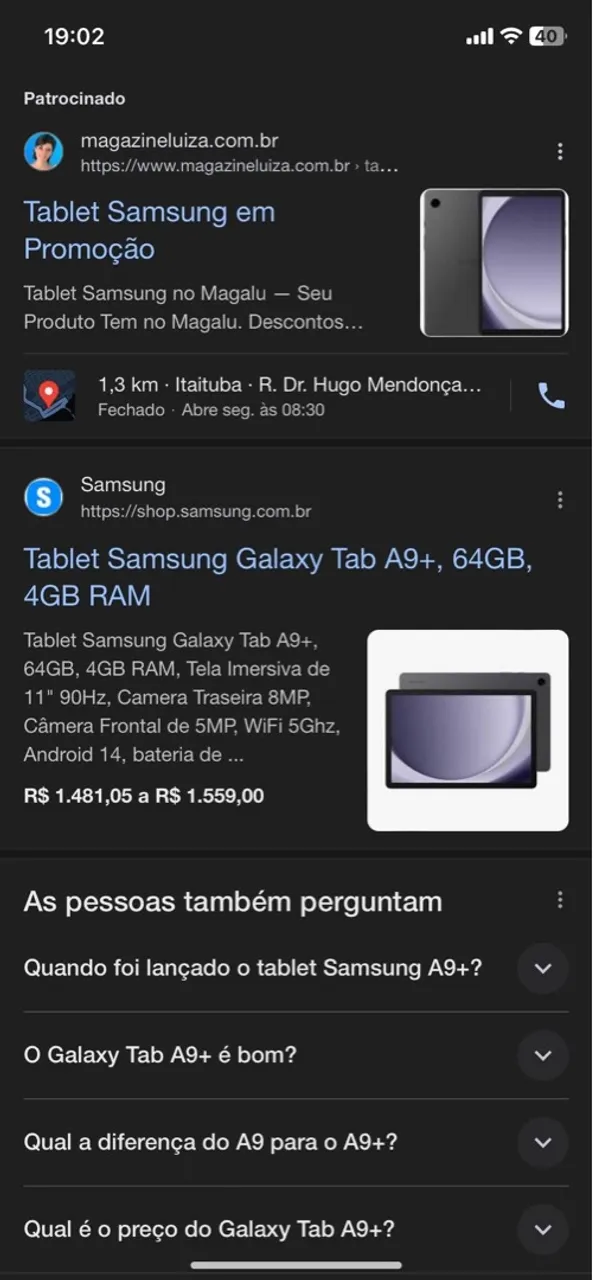 TABLET SAMSUNG BOM E MELHOR PREÇO