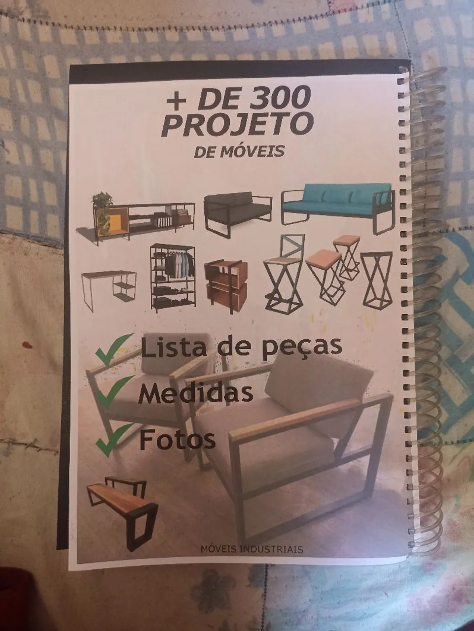 Projetos de Móveis Industriais - Lista de Peças, Medidas e Fotos
