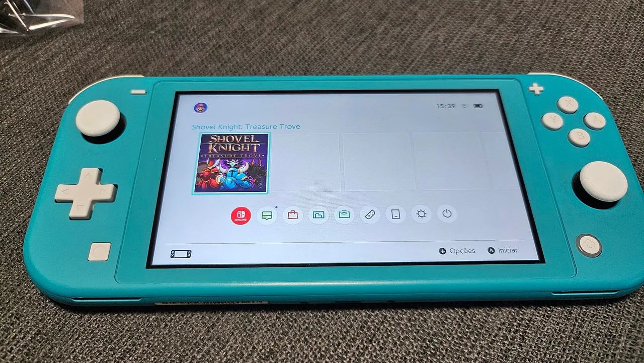 Nintendo Switch Lite Turquesa Desbloqueado Com SD 128GB - Consoles