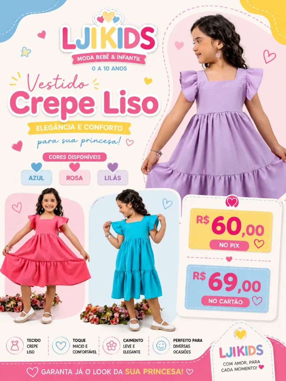 Vestido Maria Rosa Chiclete 