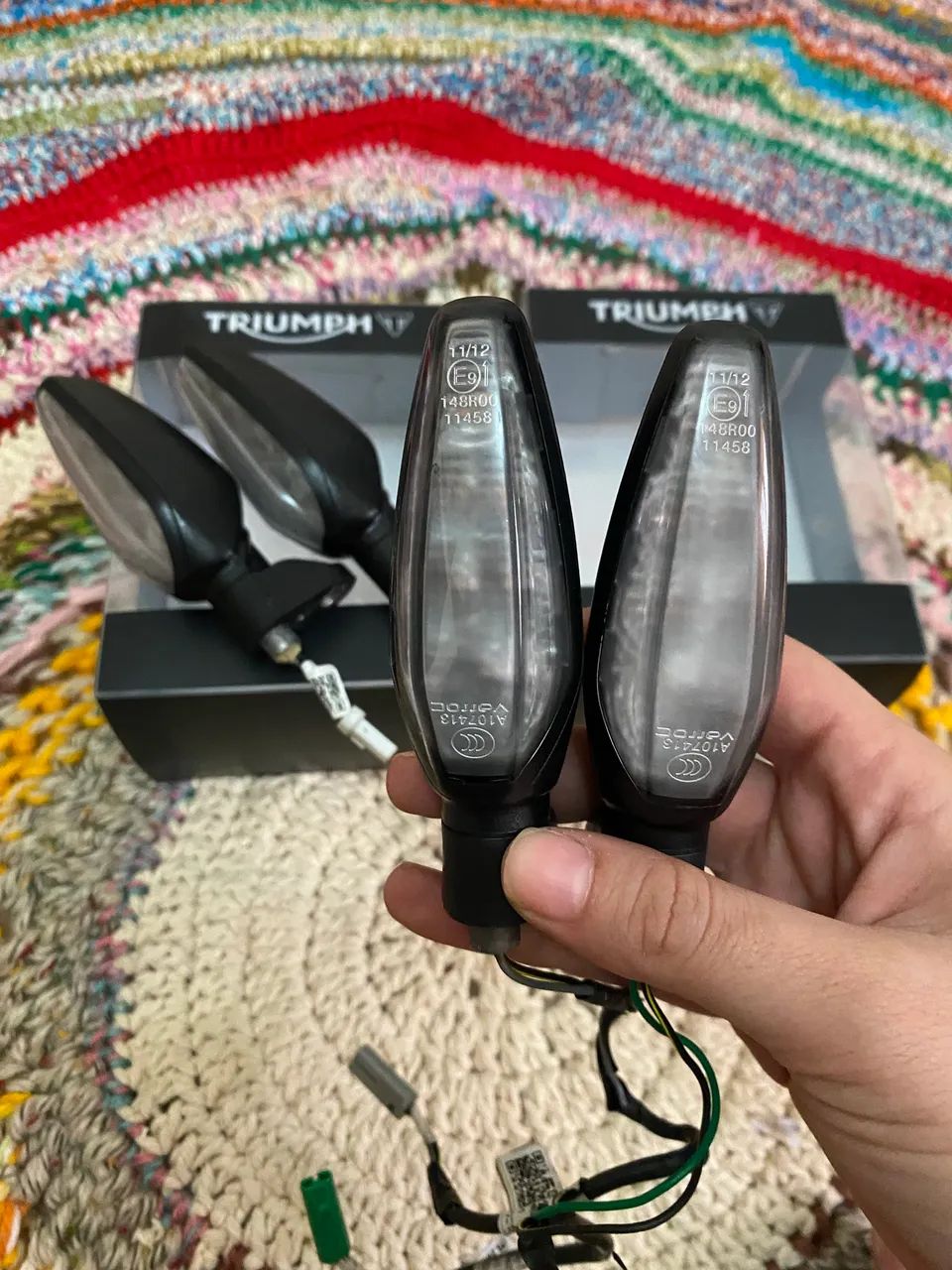 Kit Completo Seta indicadora Pisca Triumph Speed 400 - Peças para