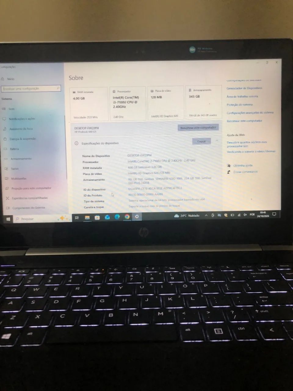Notebook HP Probook 440 G5 - Foto 3