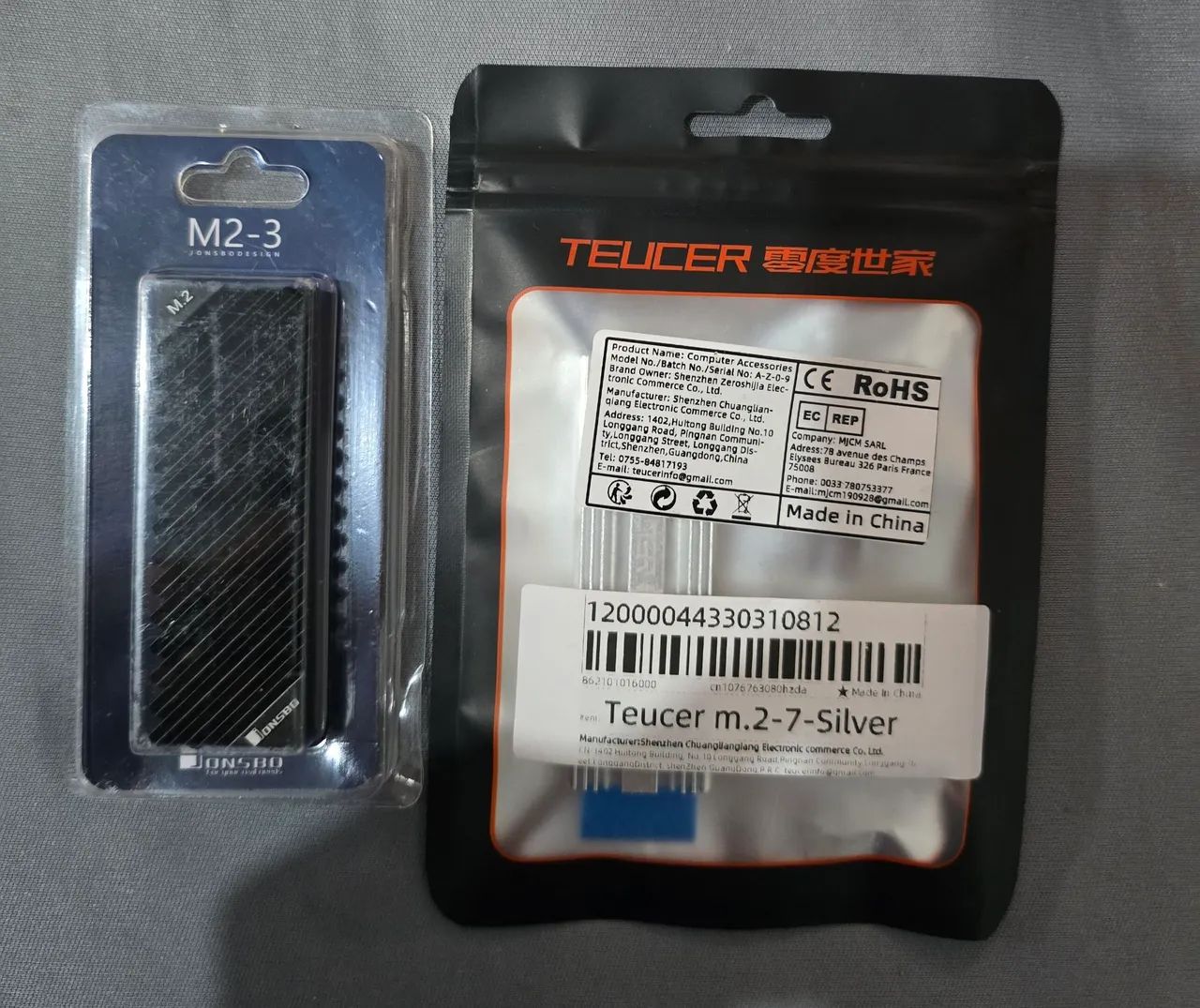 02 dissipadores de calor para ssd nvme