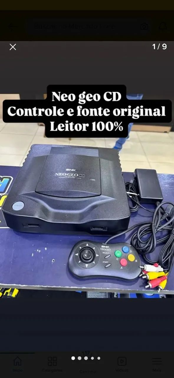 Neo geo cd com jogos 