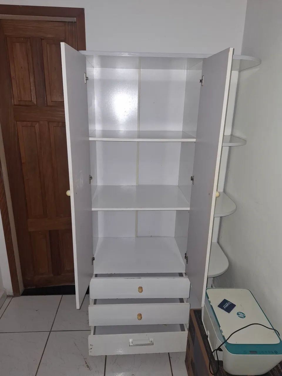 Guarda roupa infantil branco - Foto 2