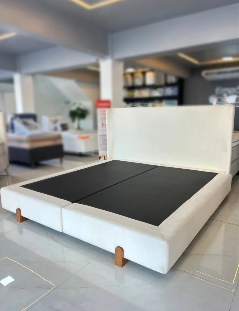 CAMA (BASES + CABECEIRA) ELEGANCE QUEEN KING KOIL - Foto 2