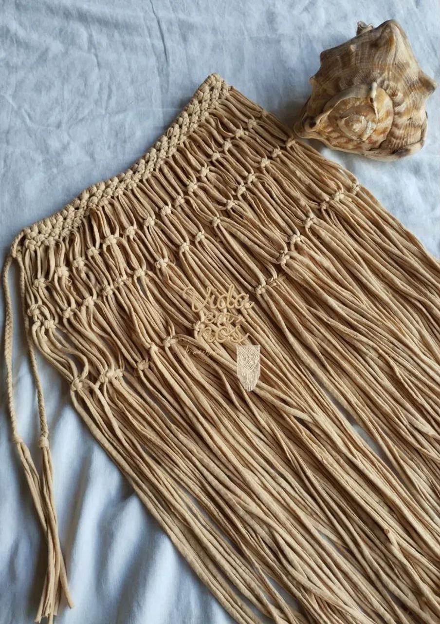 Saída de praia em macrame - Foto 3