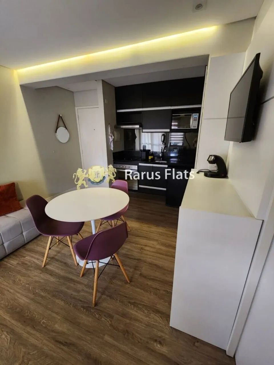Flat com 1 Quarto para locação, 37m² - Moema - Foto 5
