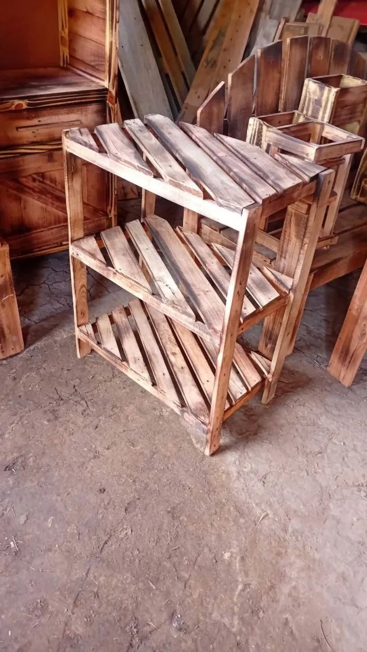 Ideias rústico para decoração de sua casa feito de paletes  - Foto 5