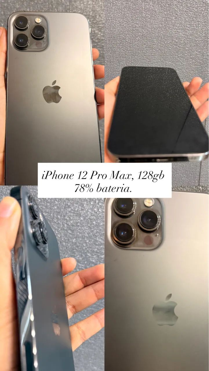 - seminovo 256gb Max Pro 12 iPhone 本体　箱 スペースグレー 256G 12ProMax iPhone Celulares Smartphones e スマートフォン本体