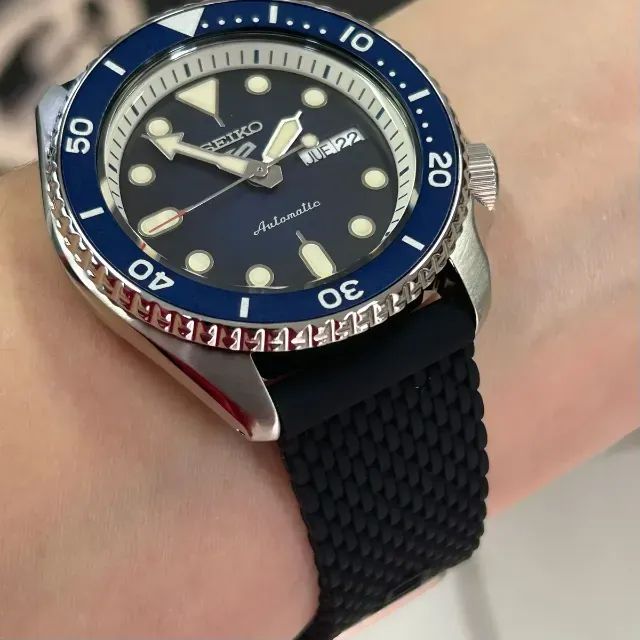 RELOGIO SEIKO 5 SRPD71K2 AZUL - Foto 3