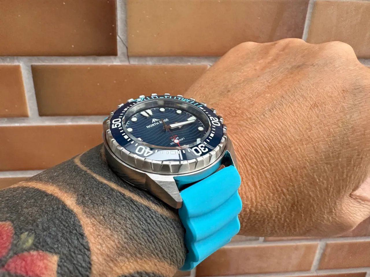 Relógio Diver Solar North Edge Triton 300m - Foto 3