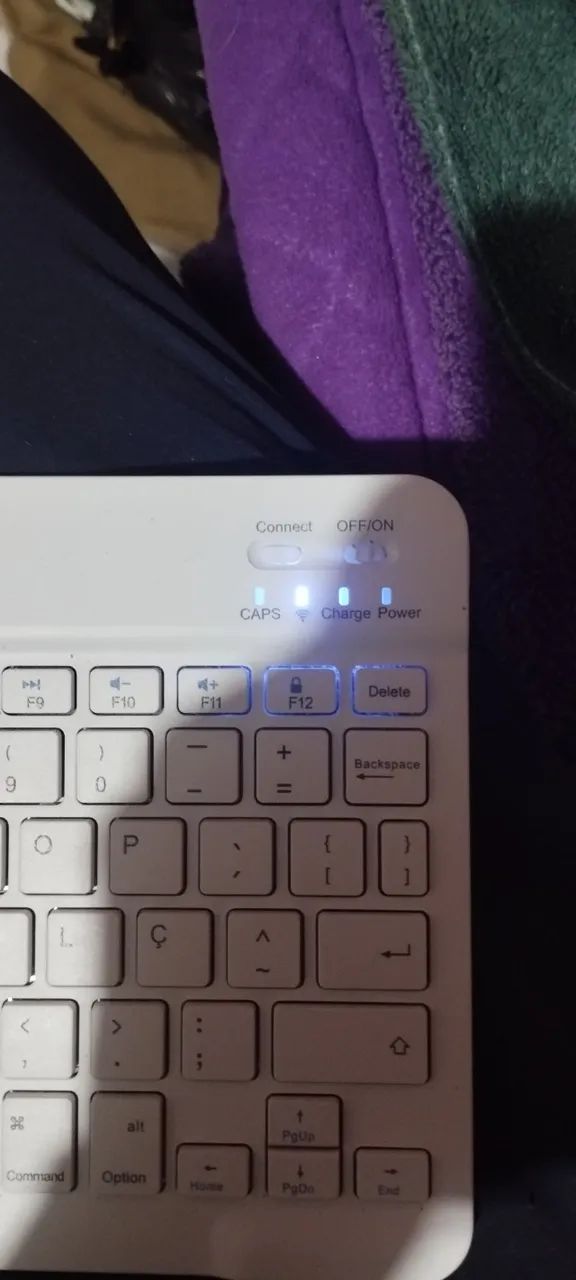 Teclado bluetooth branco  - Foto 3