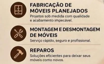 MARCENARIA ( fabricação,  concerto e reforma)