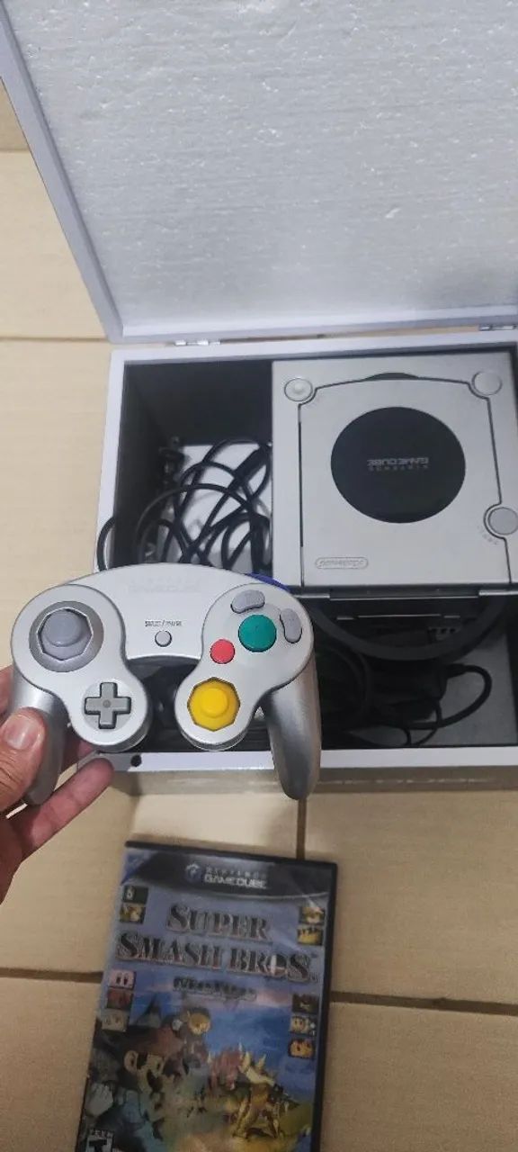 Nintendo game cube prata 