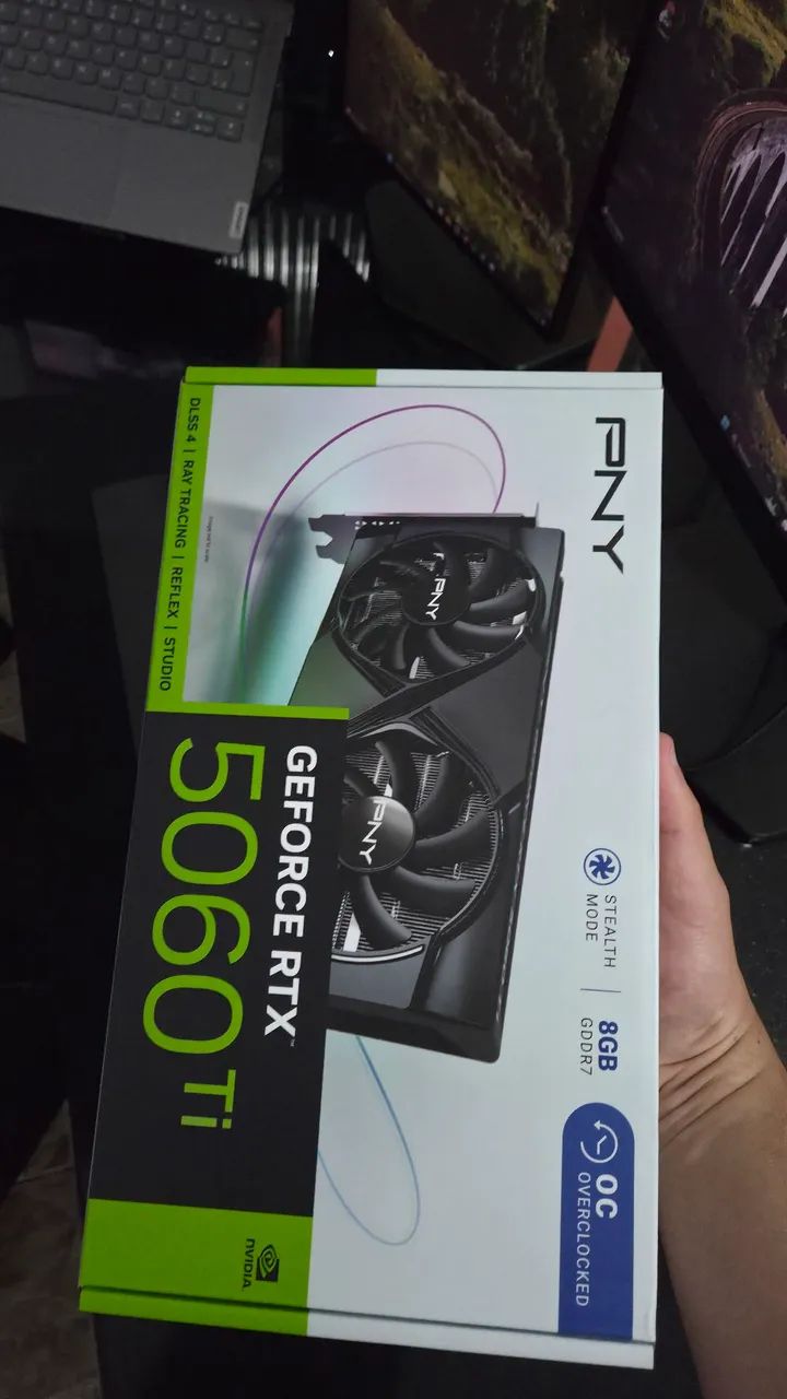 (Lacrada) RTX 5060 Ti 8 GB PNY OC Dual Fan Geforce Nvidia - Foto 5