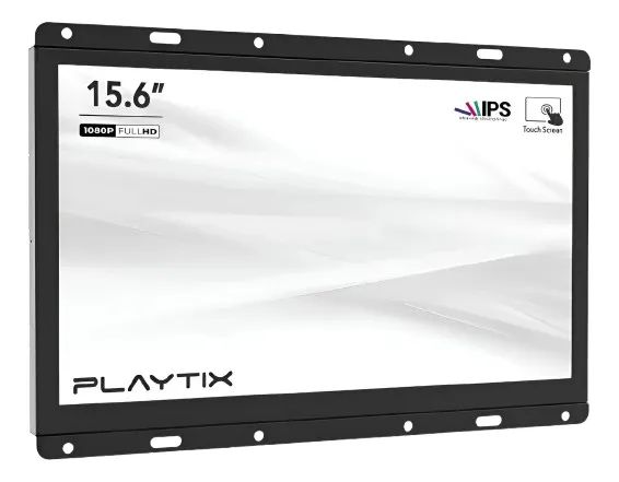 Monitor Touch Screen Playtix 15.6 Open Frame Full Hd Ips Preto - Foto 4