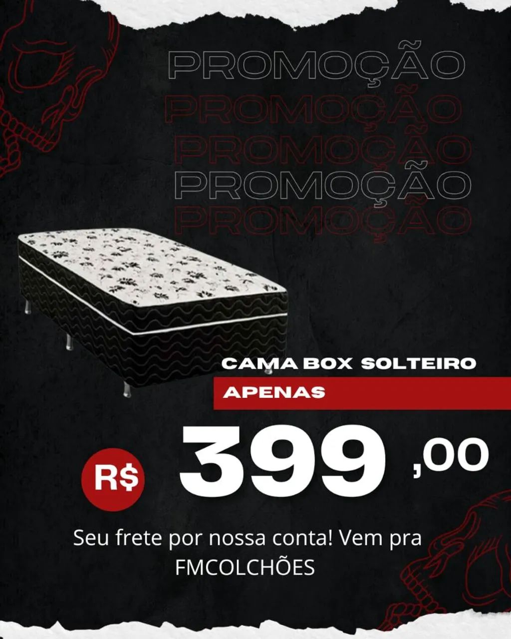 Queima total de estoque de cama box ?