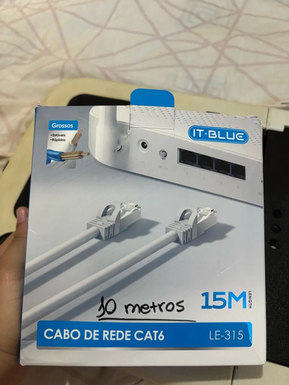 Cabo de internet cat6 10 metros 