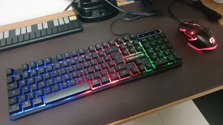 Teclado e Mouse GAMER (com fio)