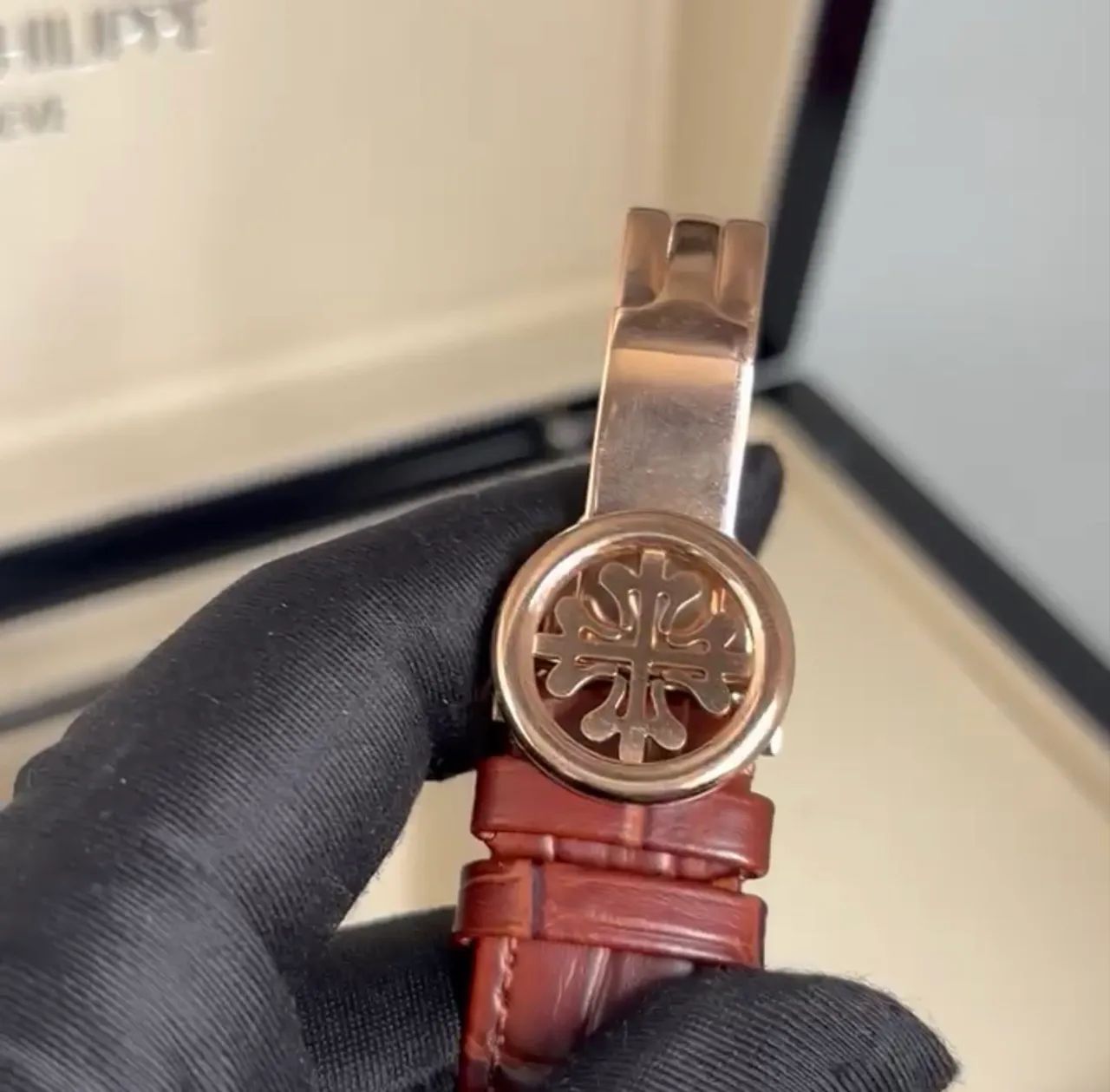 Relogio Patek Couro Marrom - Top de linha - Automatico  - Foto 5
