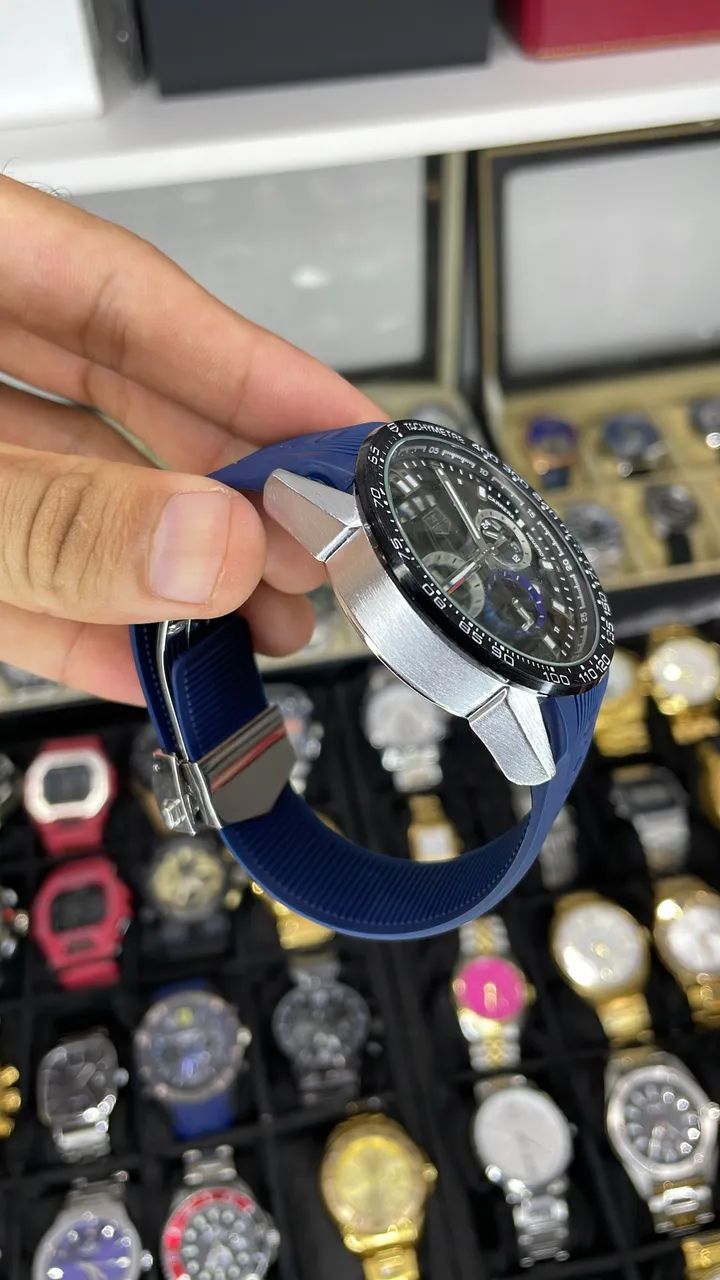 Relógio Tag Heuer Masculino Funcional Tam 47mm Envio Seguro Correios - Foto 3