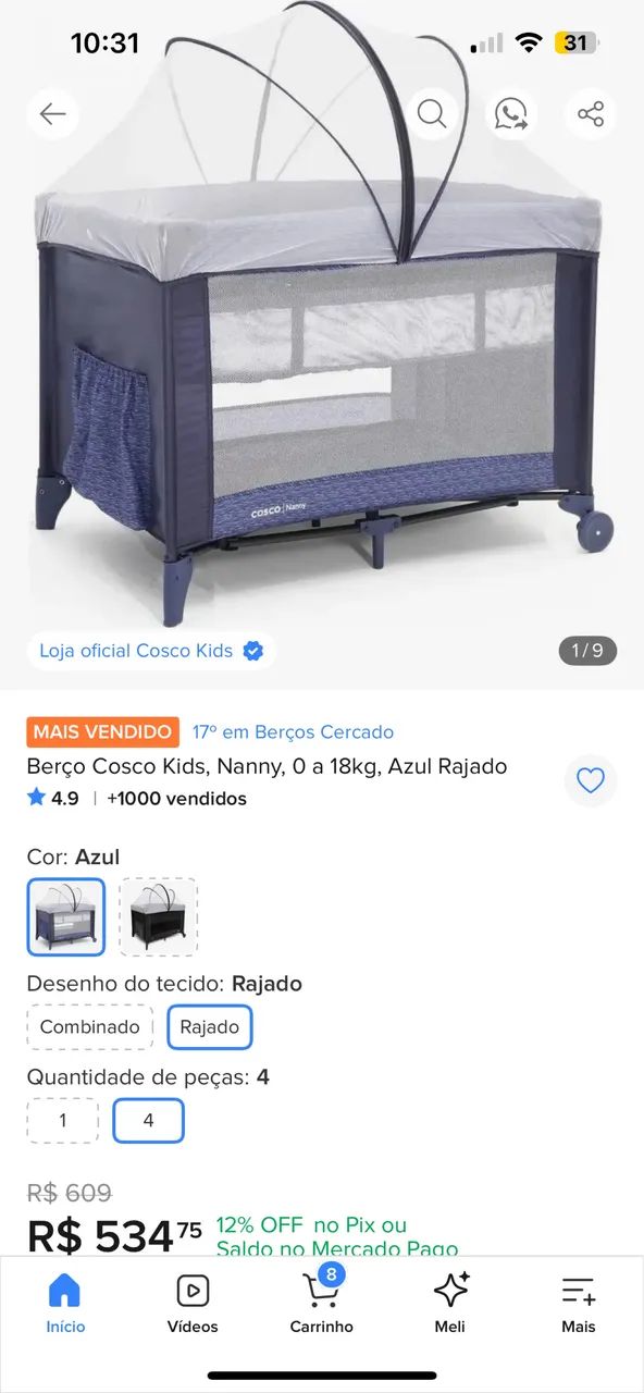 Berço portátil  - Foto 2