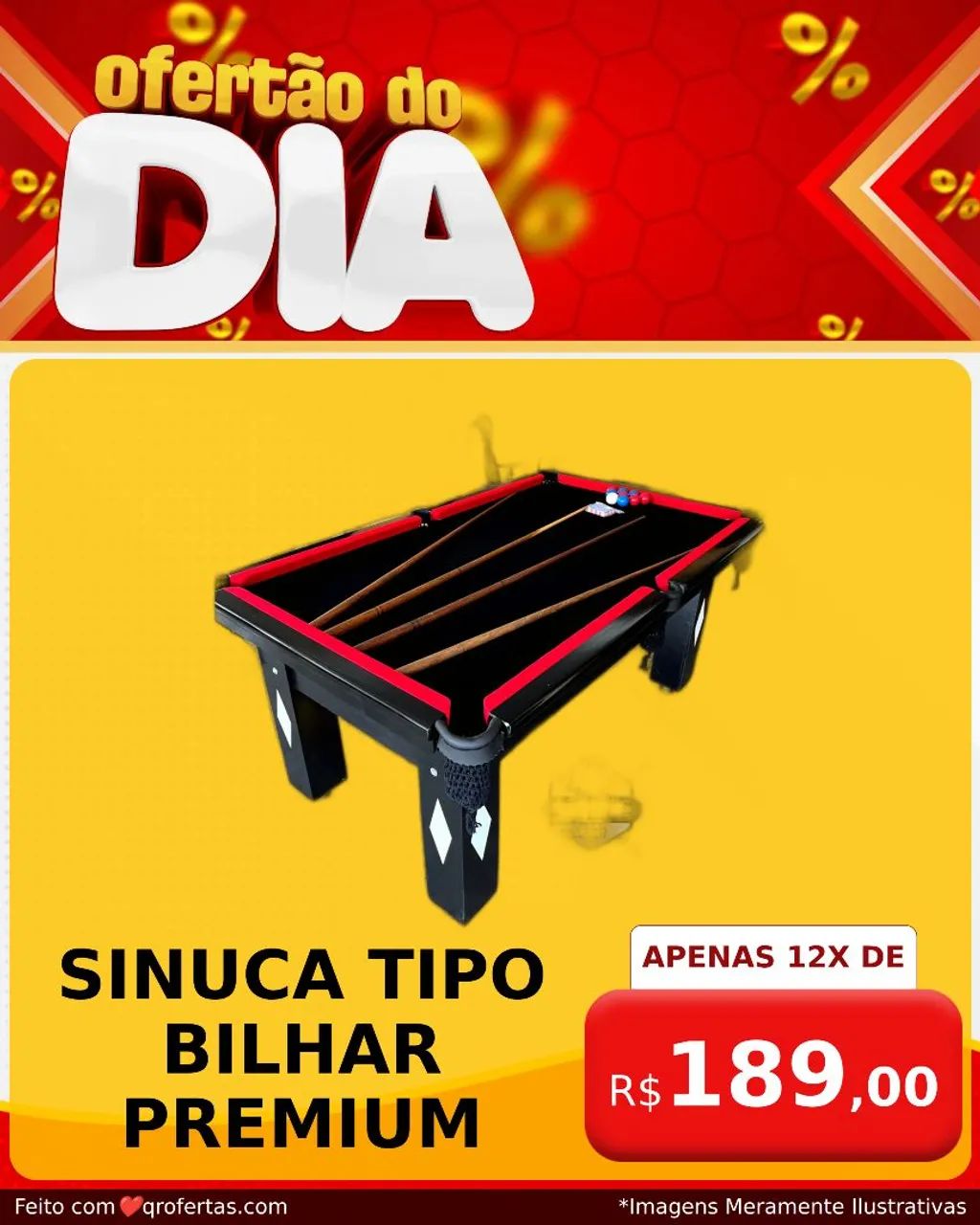 Sinuca Tipo Bilhar Premium Preta  - Foto 4