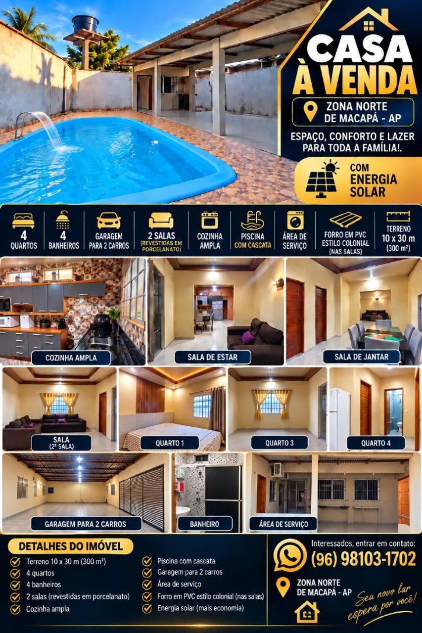 ? CASA À VENDA - ZONA NORTE DE MACAPÁ - Foto 3