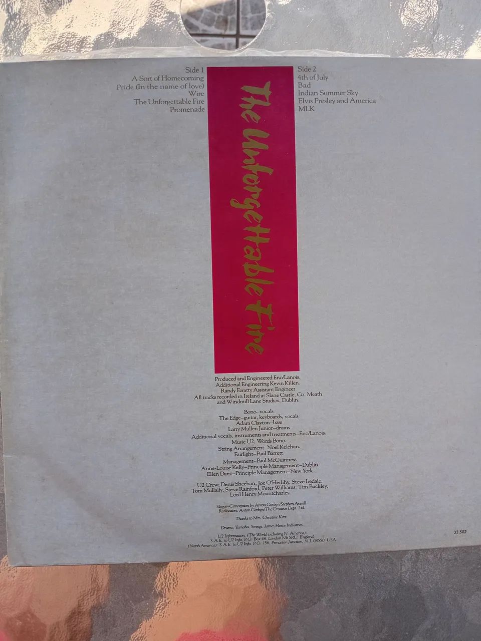 U2 Unforetable Fire LP - Foto 3