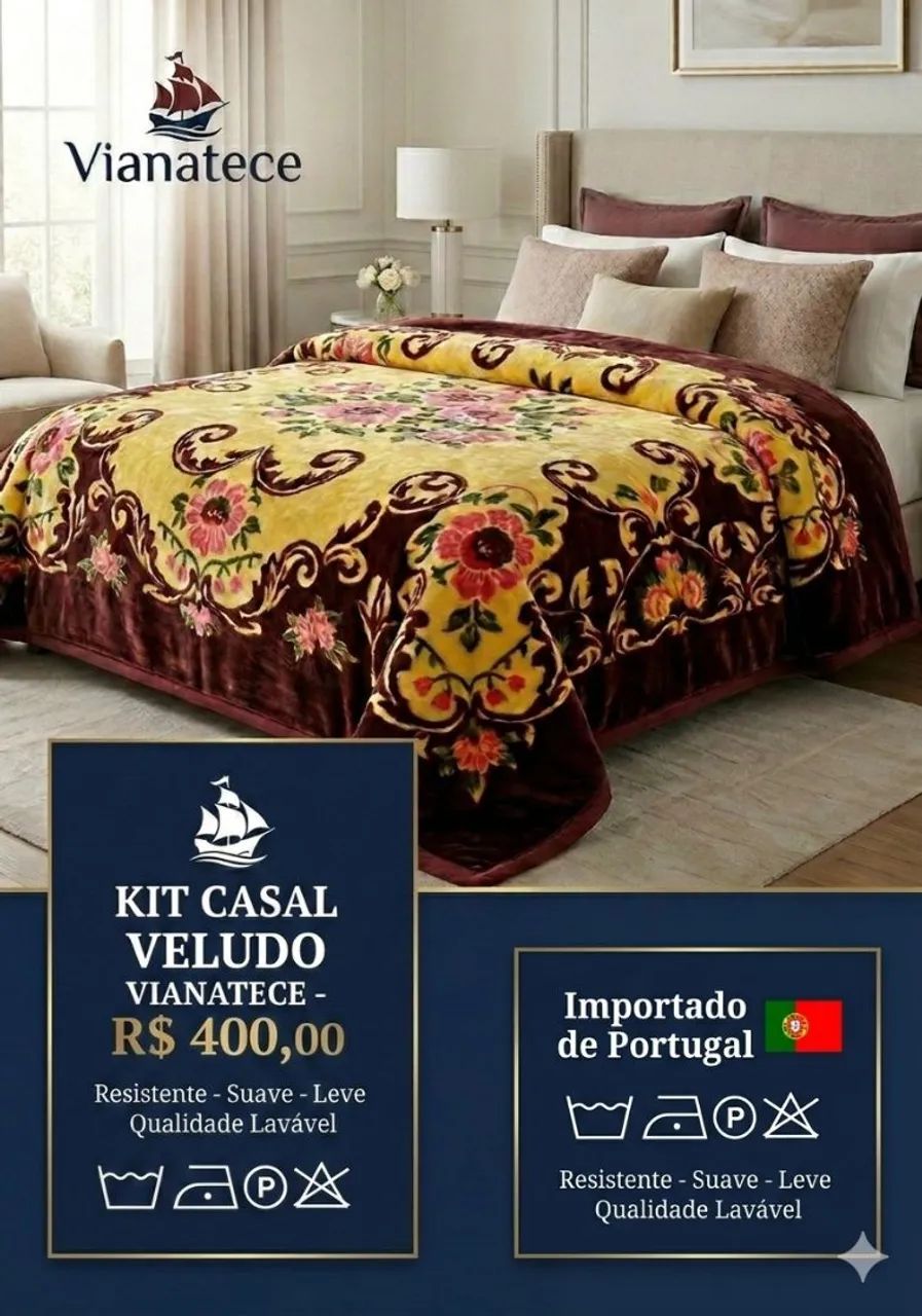 Cobertor Casal Importado