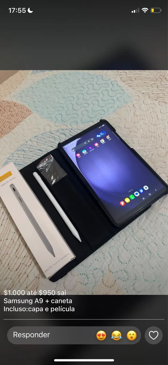 Samsung Galaxy Tab A9  + Capa + Caneta Touch - Foto 2