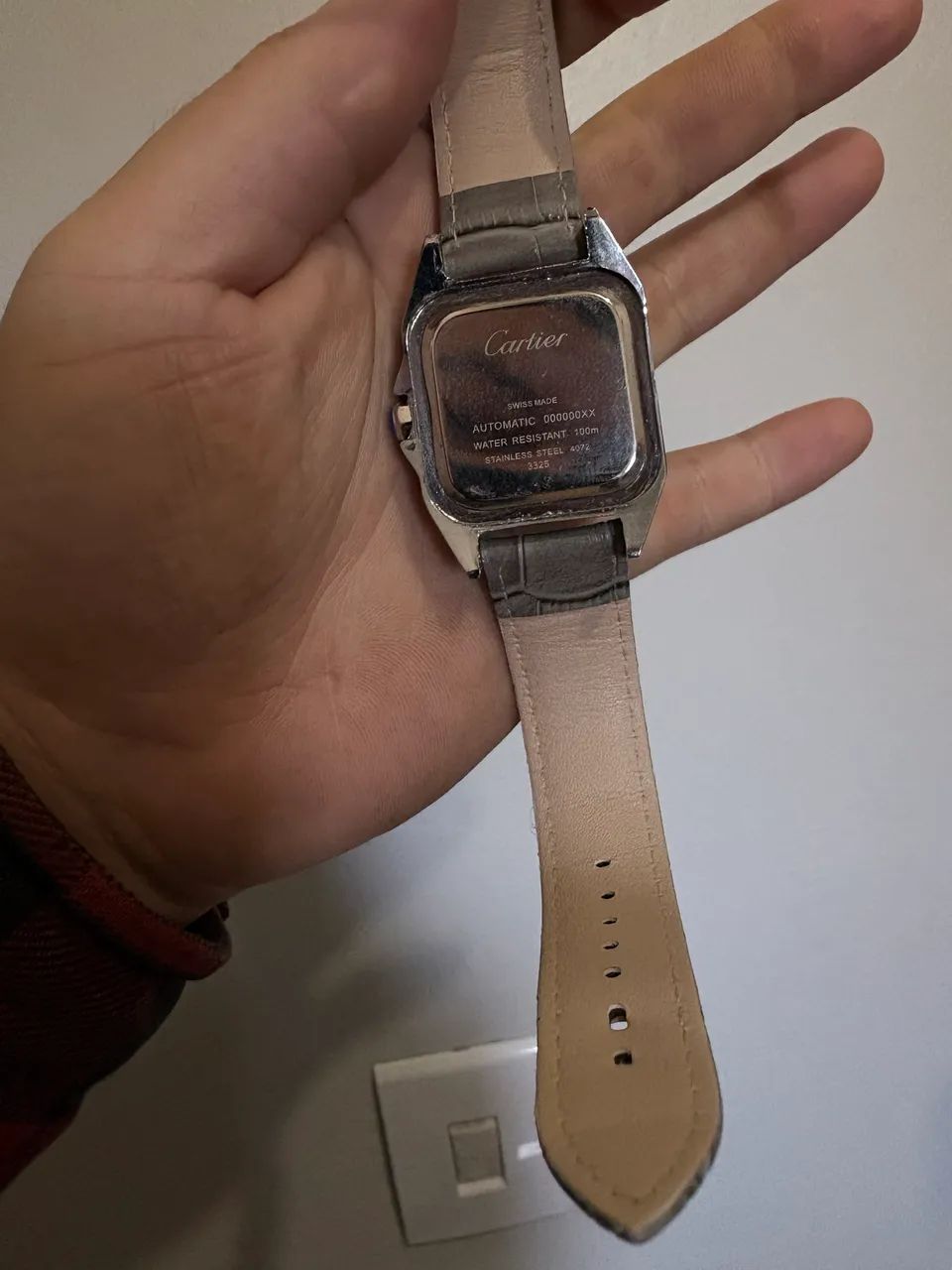 Cartier Santos misto com pulseira cinza  - Foto 2