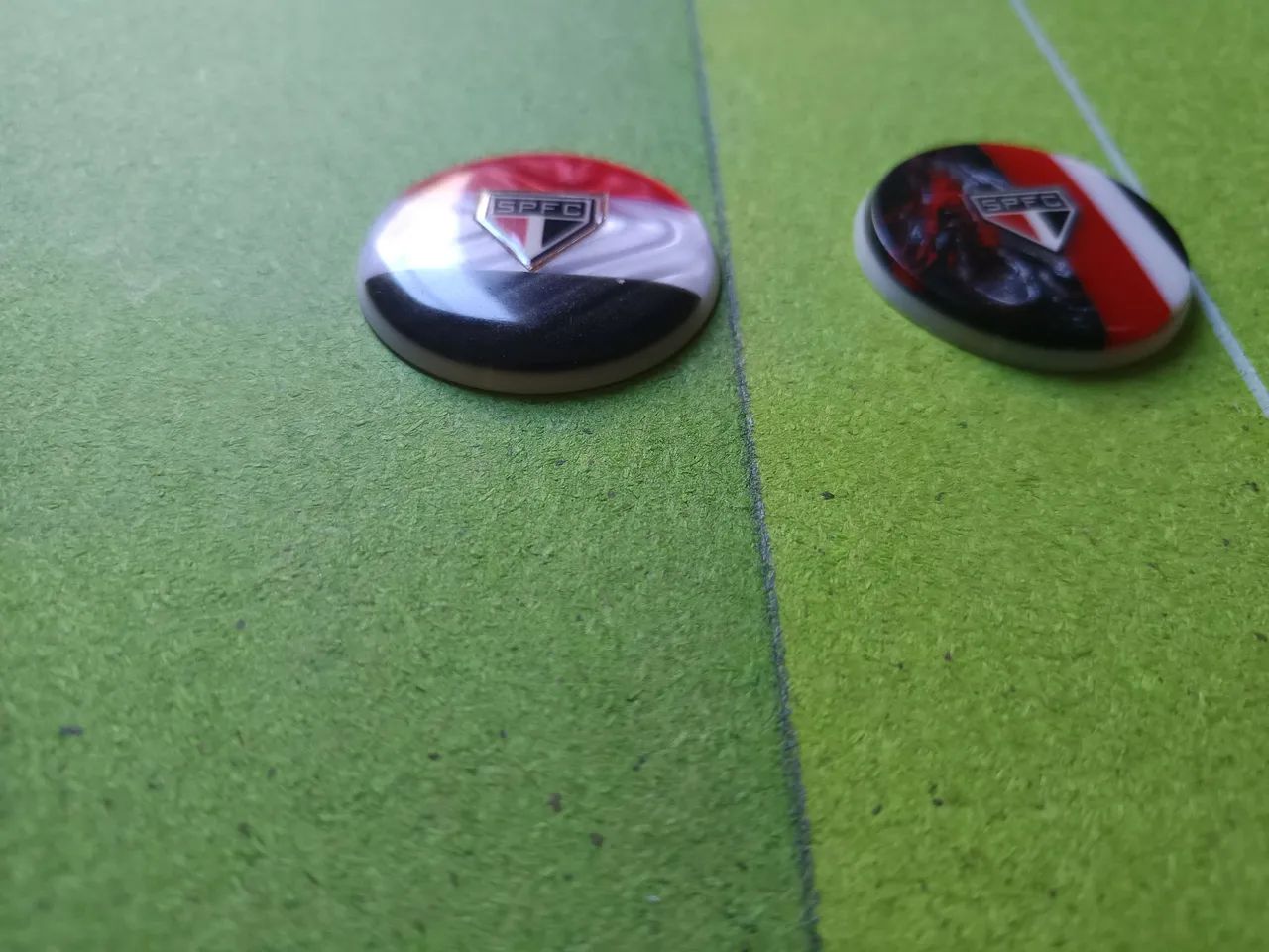 Dupla de botões tricolor paulista  - Foto 3