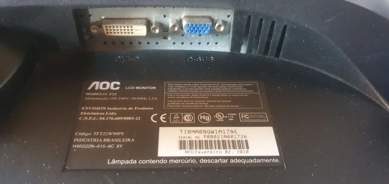 Monitor Full HD 22 Polegadas  - Foto 3