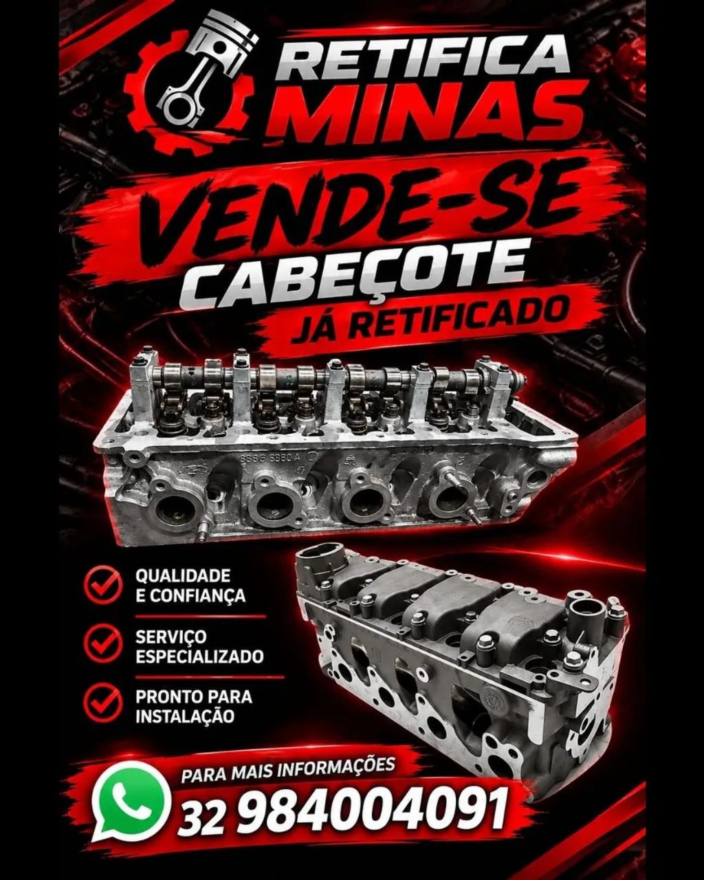Venda e retifica de cabeçote  - Foto 3
