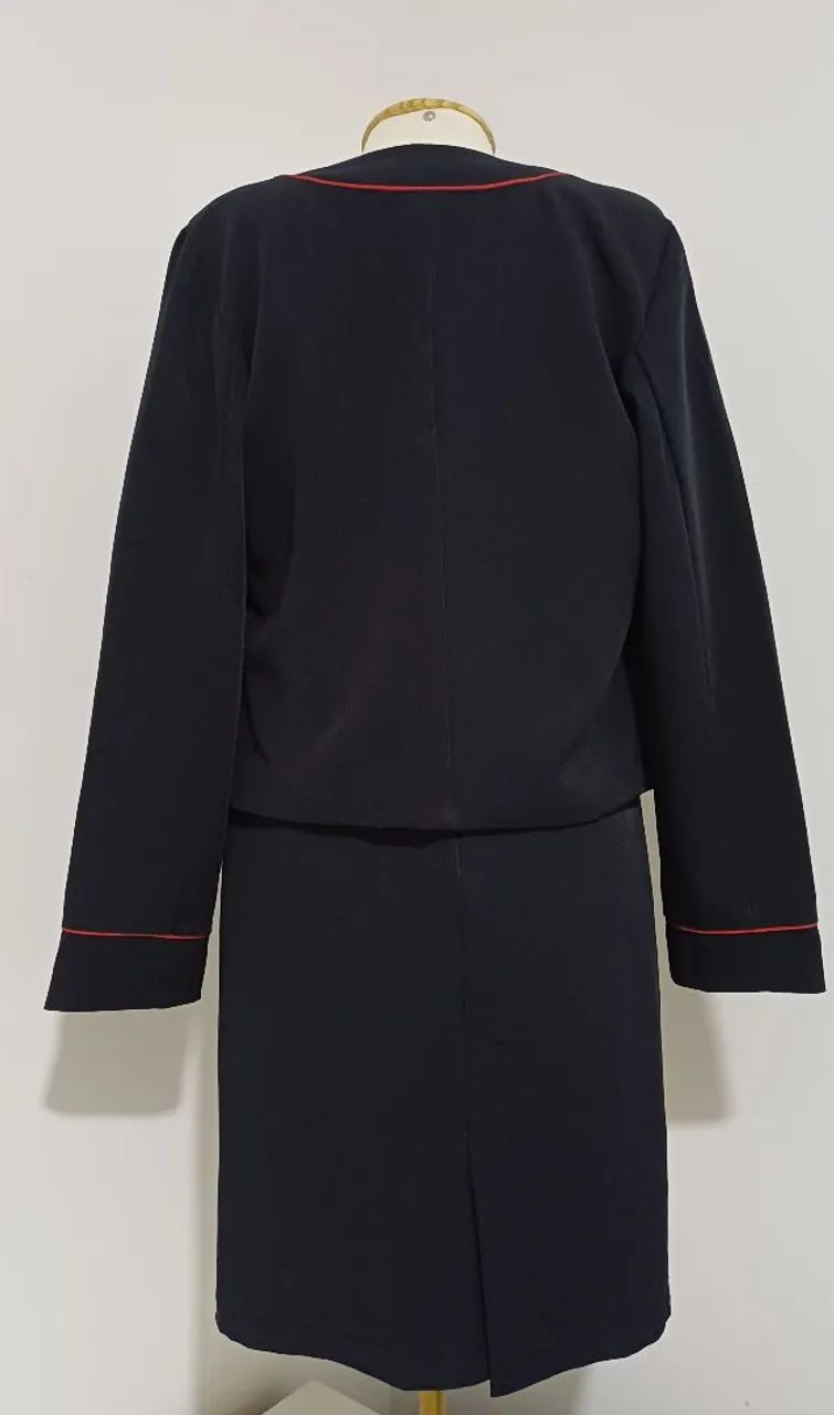 Conjunto Vestido e Blazer Preto - Tam M - Foto 5