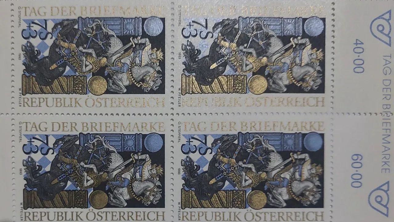 Filatélia Selos Áustria Tag Der Briefmark  - Foto 2