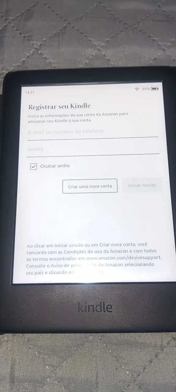 Vendo Kindle 10 novíssimo com capa de couro original 