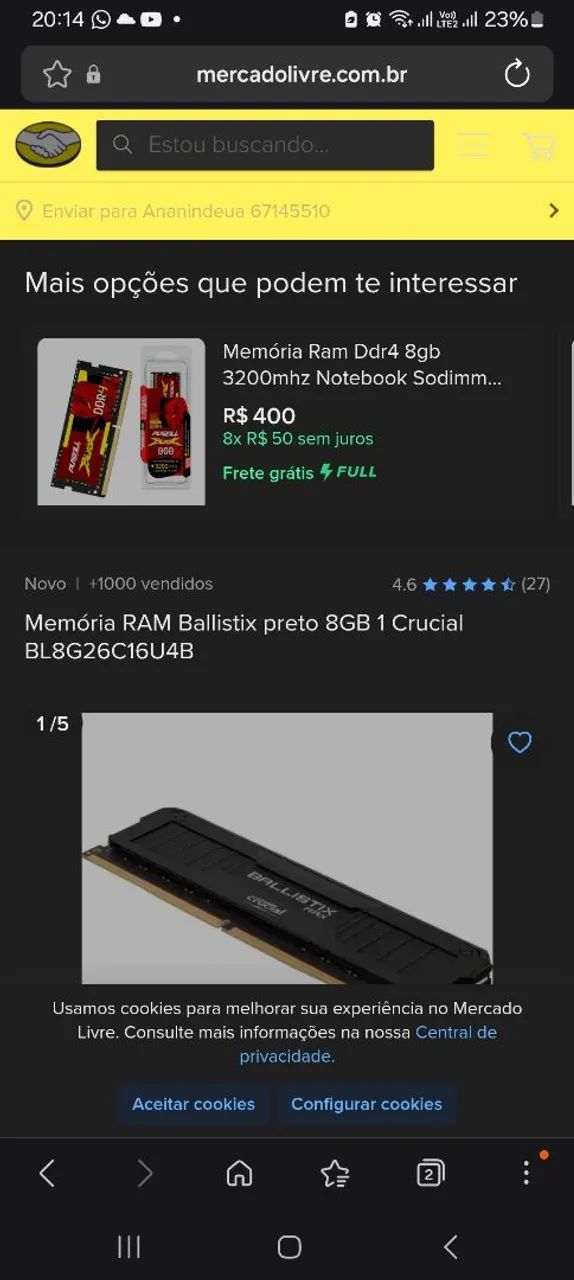 Memória ram 8gb - Foto 3