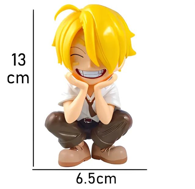 FIGURA DE IMAGEM DO ONE PIECE (BONECO) - LUFFY, ZORO E SANJI - Foto 3