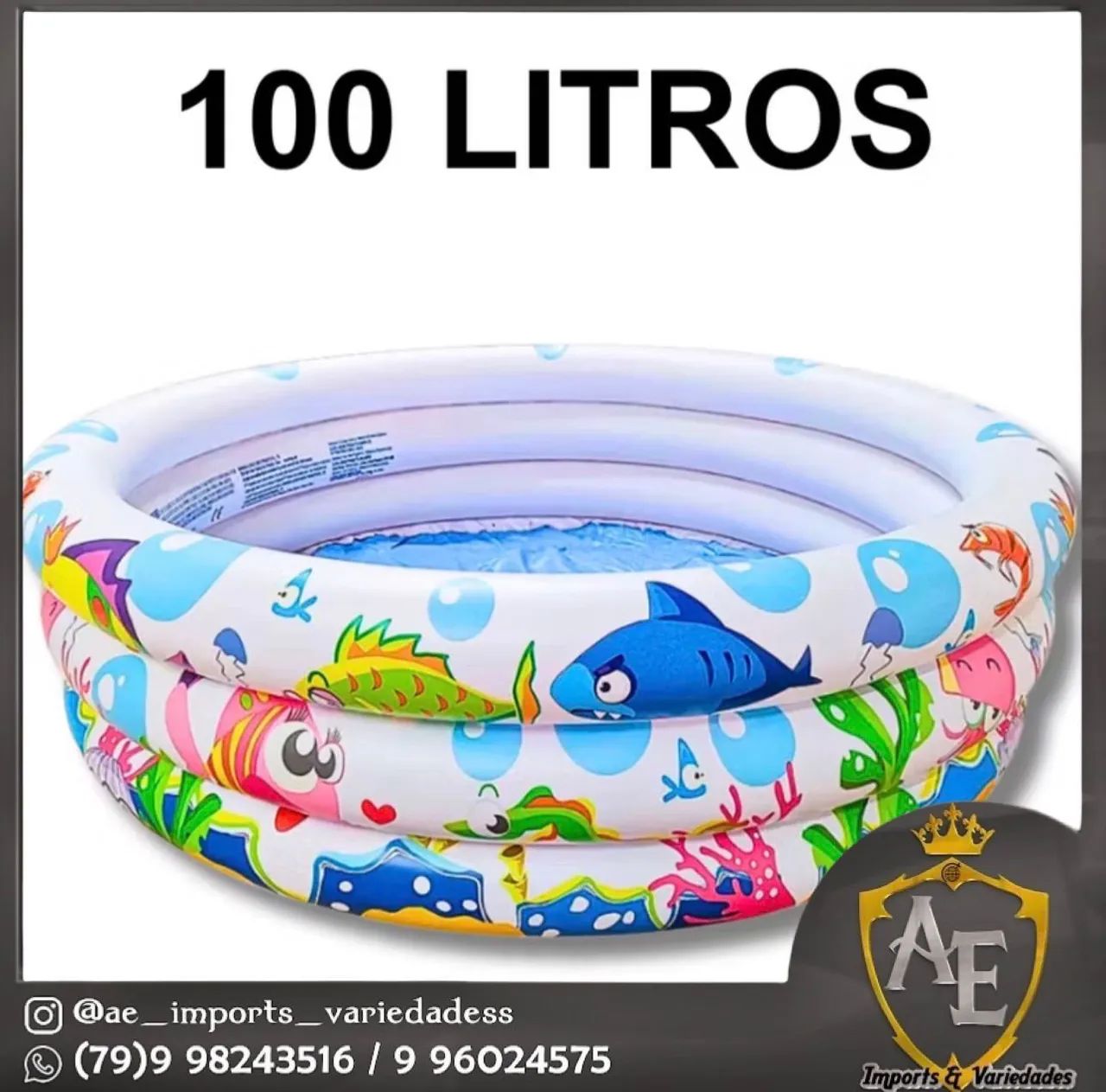 Piscina infantil 100L e 253 Litros - Foto 2