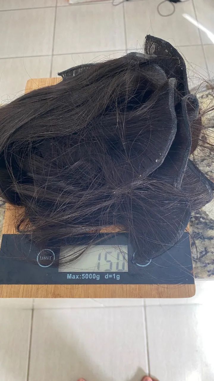 Cabelo humano liso 60cm - Foto 4