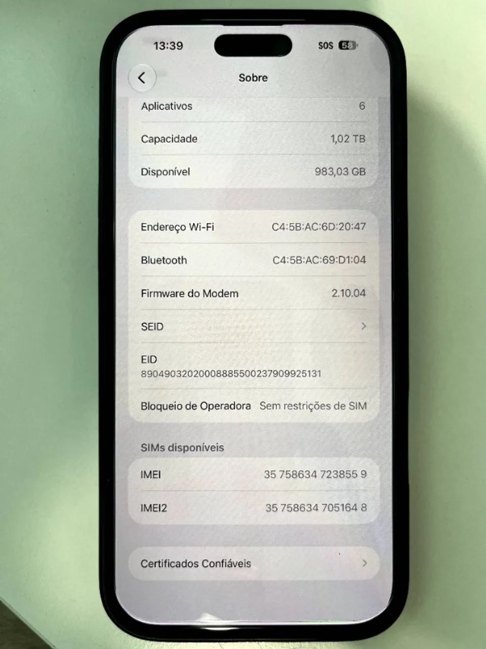 iphone 17 pro max 1tb prata - Foto 5