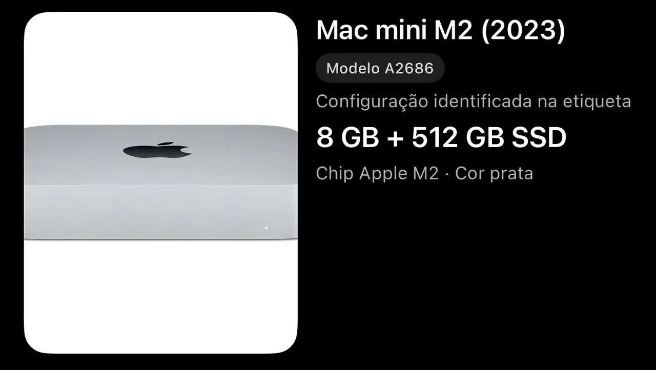 Mac Mini M2 512gb ssd - Foto 2