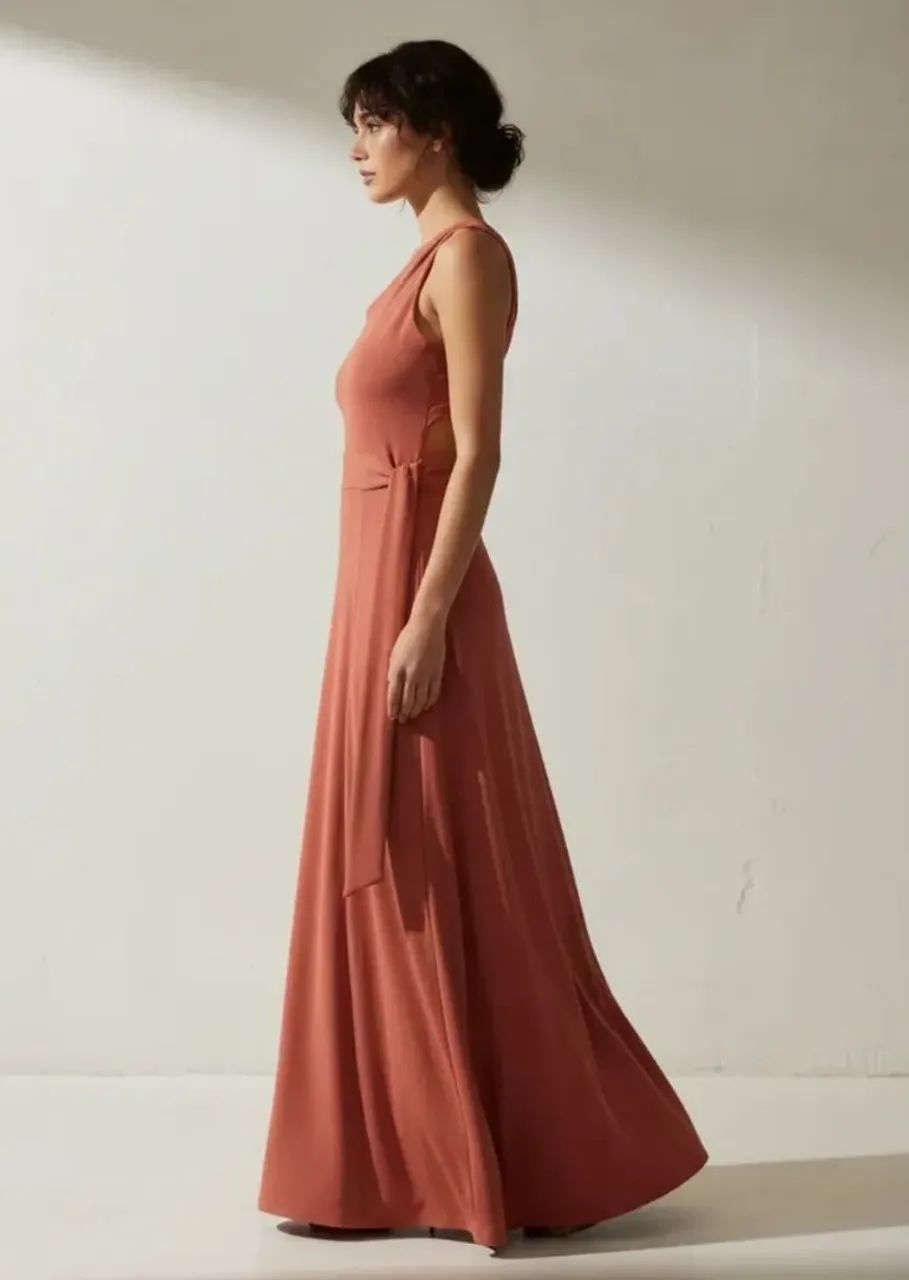 Vestido longo terracota  - Foto 3