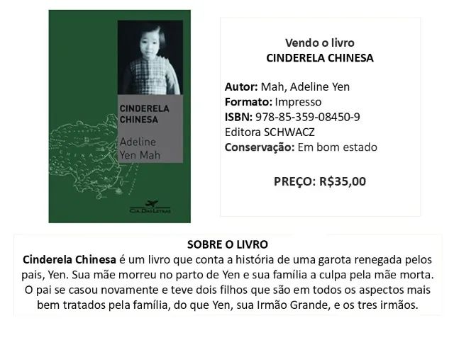 Livro - CINDERELA CHINESA