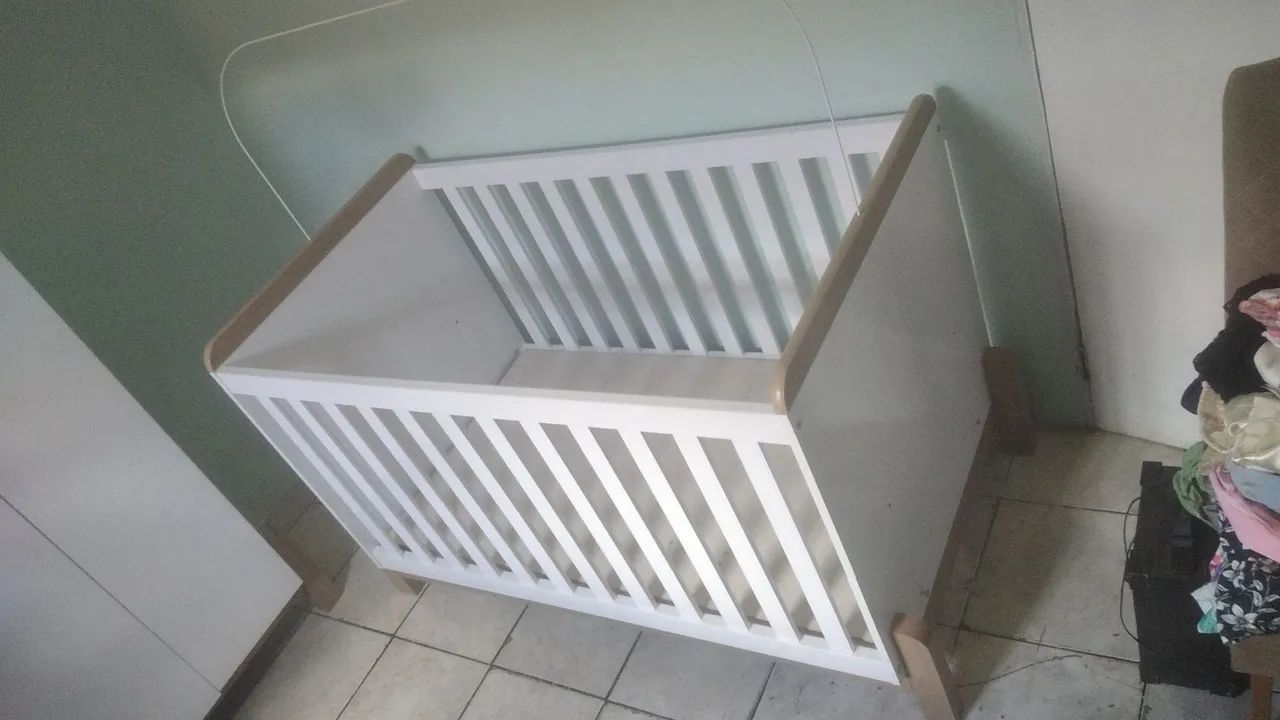 Berço vira cama com colchao - Foto 2