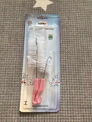 Kit Limpeza Escova de Mamadeira e Bico Bebê - Foto 3